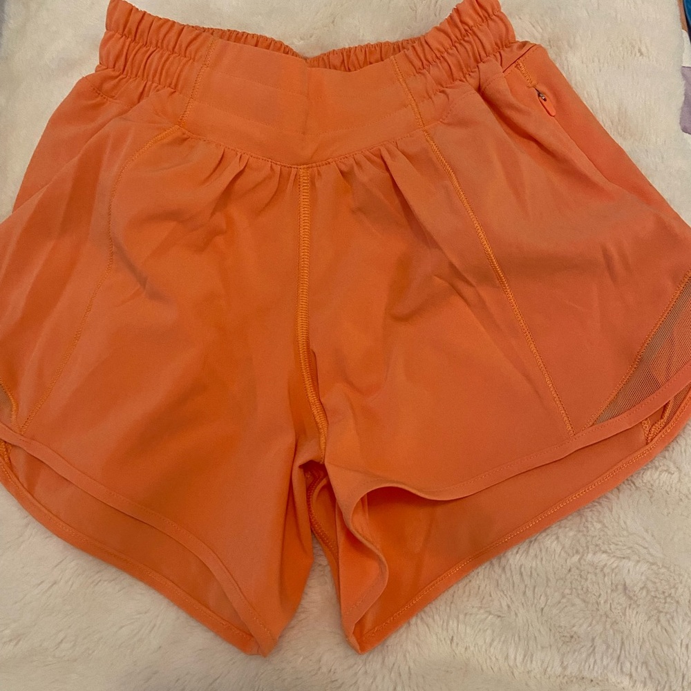 Tall Lululemon shorts size 0 golden apricot (neverworn)